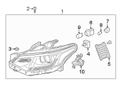 Image of Headlight Assembly image for your 2022 Chevrolet Camaro 6.2L V8 A/T LT1 Convertible 