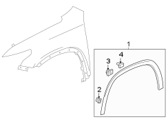 FENDER. EXTERIOR TRIM.