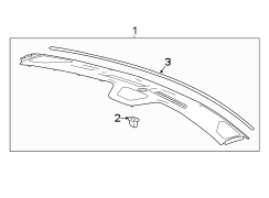 Image of Instrument Panel Trim Panel (Upper) image for your 2000 GMC Yukon   