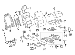 SEATS & TRACKS. PASSENGER SEAT COMPONENTS.