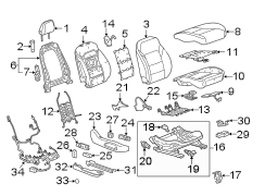 SEATS & TRACKS. PASSENGER SEAT COMPONENTS.