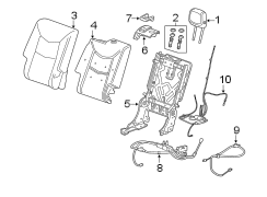 SEATS & TRACKS. REAR SEAT COMPONENTS.