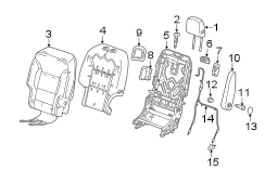 SEATS & TRACKS. REAR SEAT COMPONENTS.