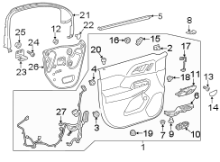 Image of Window Regulator Guide (Front, Rear) image for your 2018 Chevrolet Spark   