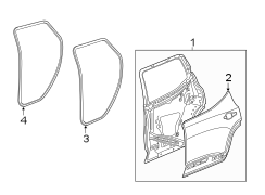 REAR DOOR. DOOR & COMPONENTS.