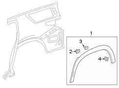 QUARTER PANEL. EXTERIOR TRIM.