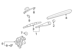 LIFT GATE. WIPER & WASHER COMPONENTS.