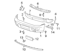 FRONT BUMPER. BUMPER & COMPONENTS.