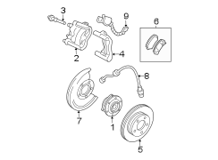 Front suspension. Brake components.