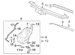 WINDSHIELD. WIPER & WASHER COMPONENTS.