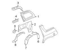 QUARTER PANEL. INNER STRUCTURE.