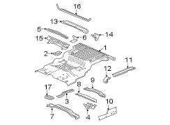 REAR BODY & FLOOR. FLOOR & RAILS.