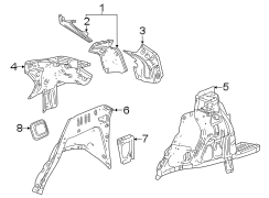 Quarter Panel Reinforcement (Rear, Upper, Lower)