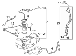 Fuel system components.