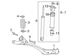 Rear suspension. Suspension components.