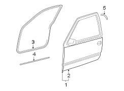 FRONT DOOR. DOOR & COMPONENTS.