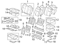 Console Cup Holder (Front, Rear)