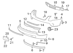 FRONT BUMPER. BUMPER & COMPONENTS.