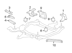 ENGINE / TRANSAXLE. ENGINE & TRANS MOUNTING.