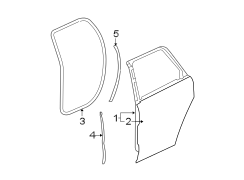 REAR DOOR. DOOR & COMPONENTS.