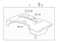 ENGINE / TRANSAXLE. ENGINE APPEARANCE COVER.