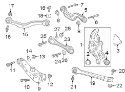 REAR SUSPENSION. SUSPENSION COMPONENTS.