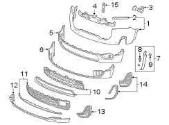 FRONT BUMPER & GRILLE. BUMPER & COMPONENTS.