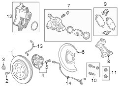 Hub Assembly - Wheel. (Rear)