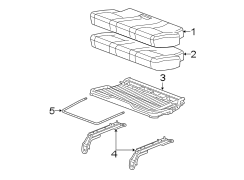 SEATS & TRACKS. REAR SEAT COMPONENTS.