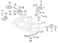 ENGINE / TRANSAXLE. ENGINE MOUNTING.