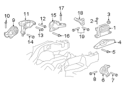 ENGINE / TRANSAXLE. ENGINE & TRANS MOUNTING.