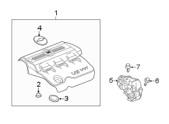 ENGINE / TRANSAXLE. ENGINE APPEARANCE COVER. (1/1)