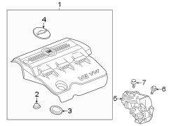 ENGINE / TRANSAXLE. ENGINE APPEARANCE COVER.