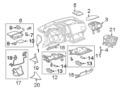 INSTRUMENT PANEL COMPONENTS.