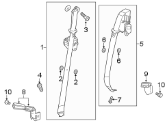 RESTRAINT SYSTEMS. REAR SEAT BELTS.