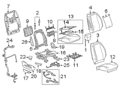 SEATS & TRACKS. PASSENGER SEAT COMPONENTS.