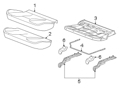 SEATS & TRACKS. REAR SEAT COMPONENTS.