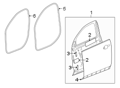 FRONT DOOR. DOOR & COMPONENTS.