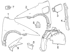 Image of Uniside Bracket (Upper) image for your 2021 GMC Sierra 2500 HD 6.6L V8 A/T 4WD Base Extended Cab Pickup 