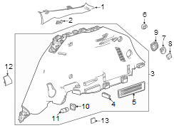 Trim. Cap. Pillar. Quarter. Panel. (Front, Upper). Body B-Pillar Trim Panel.