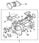 Image of HVAC Blend Door. HVAC Blend Door. Part. image for your 1984 Chevrolet Celebrity   