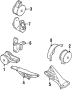 Image of Engine Mount (Rear) image for your 2002 Chevrolet Camaro   