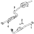 EXHAUST SYSTEM. EXHAUST COMPONENTS.