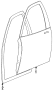 Image of Door Seal (Front, Upper, Lower) image for your 2020 Buick Enclave    