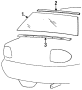 Image of Back Glass Reveal Molding (Rear, Upper) image for your 2005 Chevrolet Trailblazer EXT   