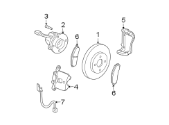 FRONT SUSPENSION. BRAKE COMPONENTS. (1/1)