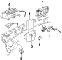 Diagnostic unit bracket. Reserve unit bracket. VPBRACKET - INFL Rest DIAGN Energy. 