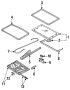 Locator Assembly - Sun. Stop bumper. (Right, Front)