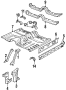 Floor Pan Crossmember (Front, Rear, Upper). Included in floor pan.