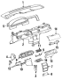 Radio bezel bracket. VPBRACKET - I/P REINFORCED. (Lower)